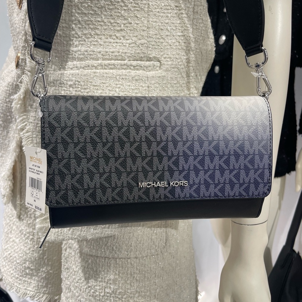 Michael Kors Black and Blue Crossbody Bag - Picture 13 of 16